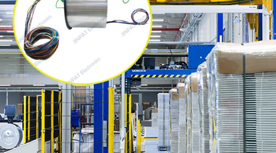 JINPAT High-Capacity Hollow Slip Ring with Massive 250mm Bore And Industrial Ethernet