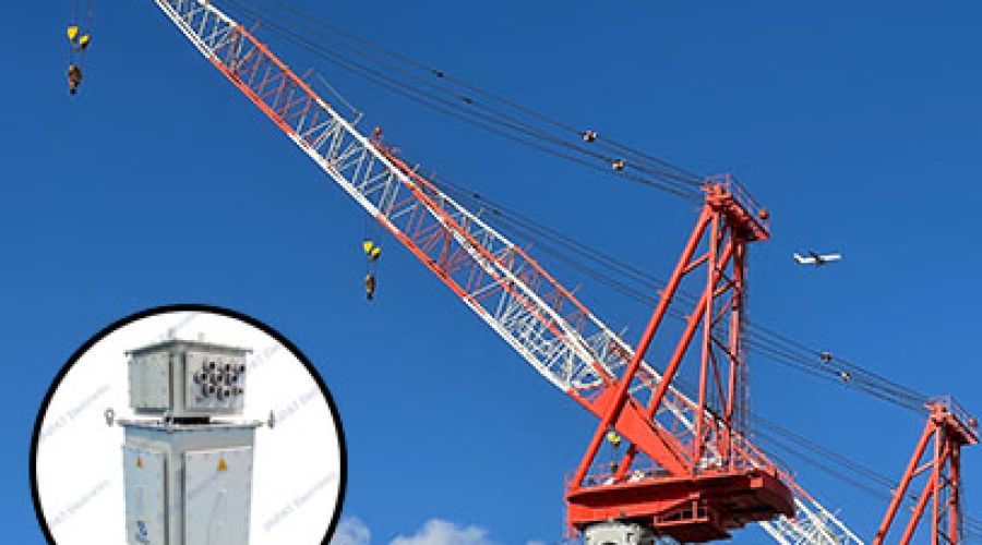 1070A Energy Hub: JINPAT LPA slip rings ensure tower crane's powerful endurance.