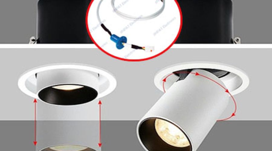 How to light a rotating lamp using a JINPAT miniature slip ring?
